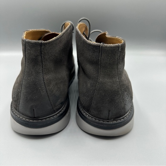 Johnston&Murphy Braydon Chukka Charcoal Waxed Suede Boots Mens Sz 11M Dark Gray main image 13